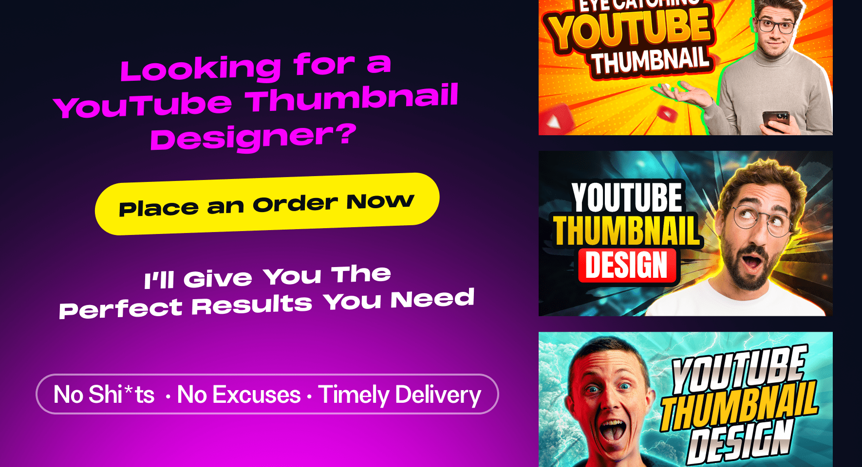 I will design an attractive Youtube thumb for your new video